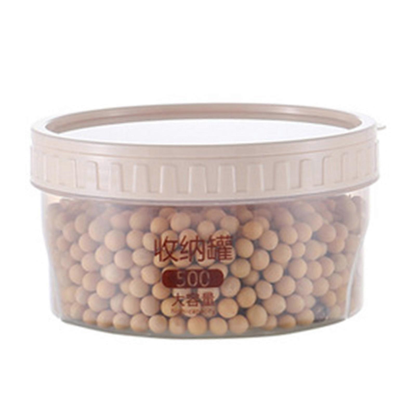 500/1000/1600ML Food Sealing Jar with Airtight Lid Durable Plastic Storage Container Clear Scales Sealed Food Storage Jars Jikaixiang