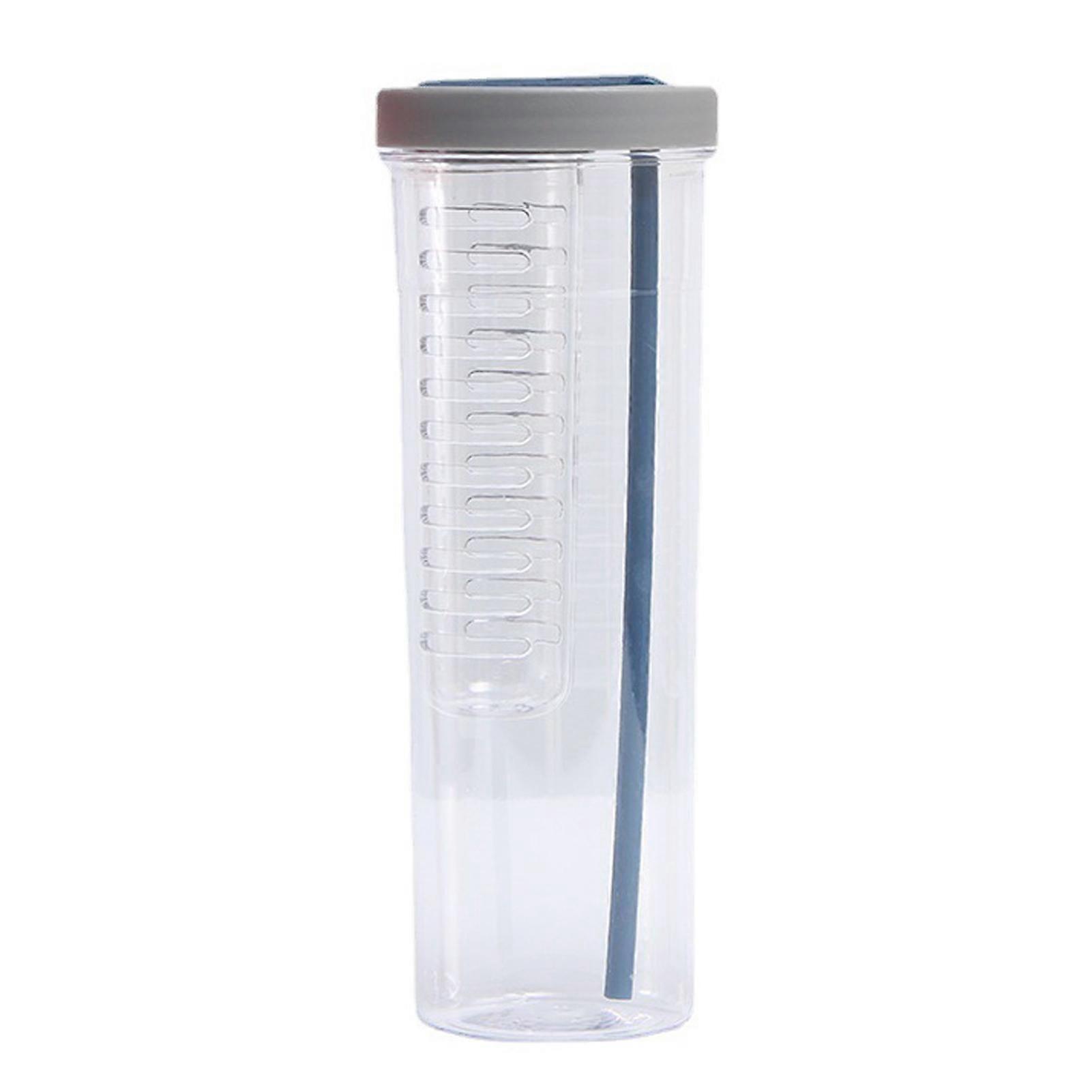 700ml Water Bottle Anti-slip Straw Design Plastic Tea Juice Drinking Jar for Students