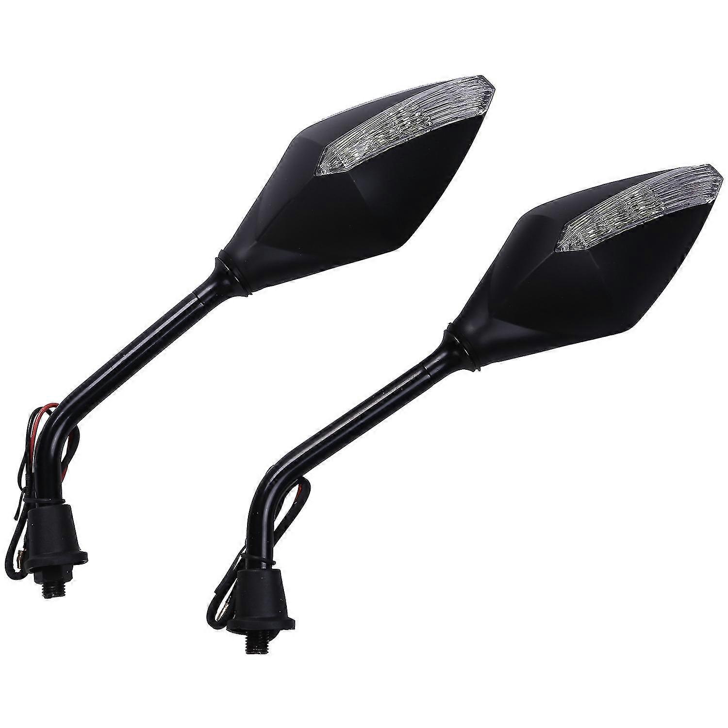 1 Pair Universal Motorcycle Led Turn Signals 5 Colors Available Motorcycle Rearview Mirrors Scooter