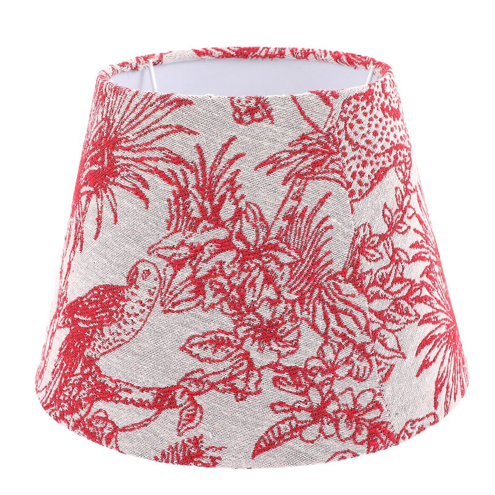 Leaves Lamp Shade Table Lamp Cover Embroidery Jungle Lamp Protector Cover