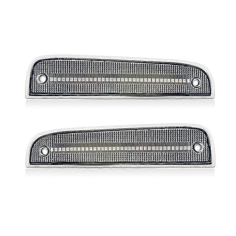 2pcs LED Front Fender Bumper Side Marker light For Jeep Cherokee 1997-2001 LED Turn Signal Lights Smoked Clear lensT10 12V