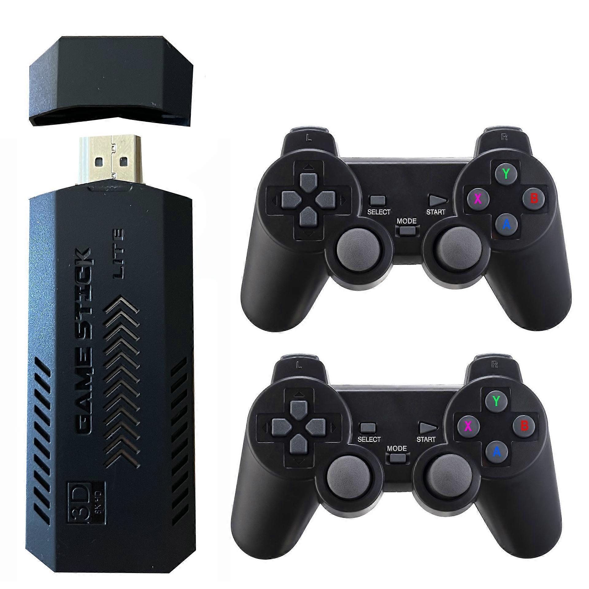 X2 Plus Game Stick Retro Console Double Wireless Controller 40000+game 128GB