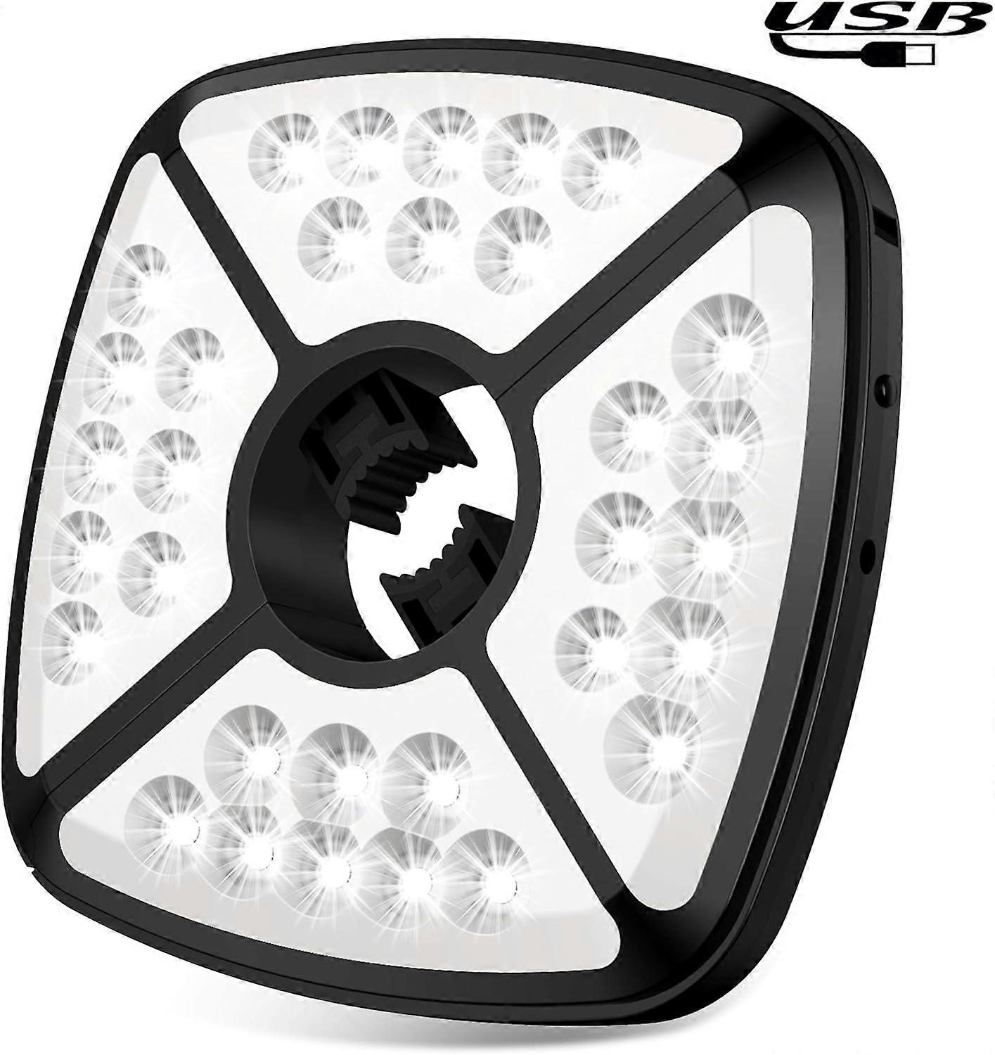32 LED Rechargeable Garden Umbrella Light, Parasol Light with 2 Lighting Modes 72 Hours and Built-in