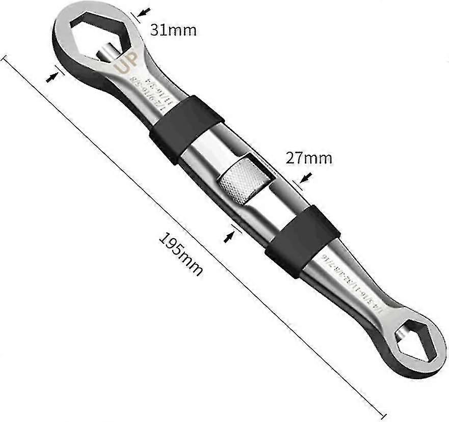 Double-ended Wrench Heavy Duty Nut Splitter Adjustable Cracker Remover Rust Nut Manual Remover Extractor Tools