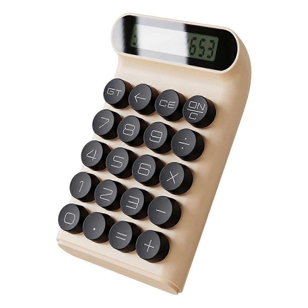 Typewriter Handheld Calculator with Mechanical Switch and 10 Digit Display