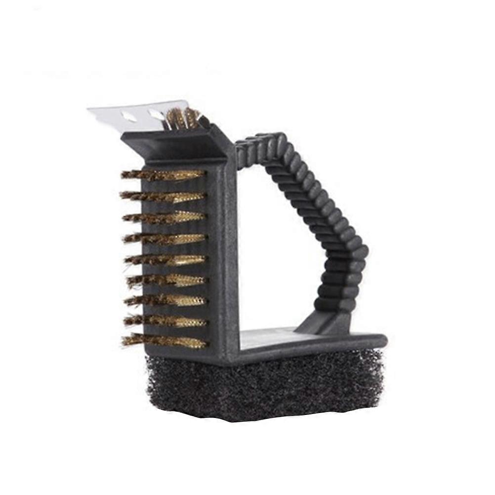 Barbecue Grill BBQ Brush Scraper Scrubber 3 in 1 Cleaning Tool Cleaner