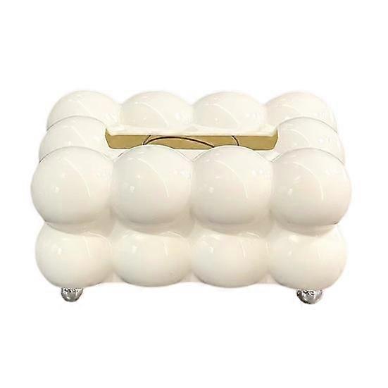 Tissue Box Storage Holder Large Capacity Spring Design Easy to Use Luxury Home Tissue Paper Organizer Desktop Decor