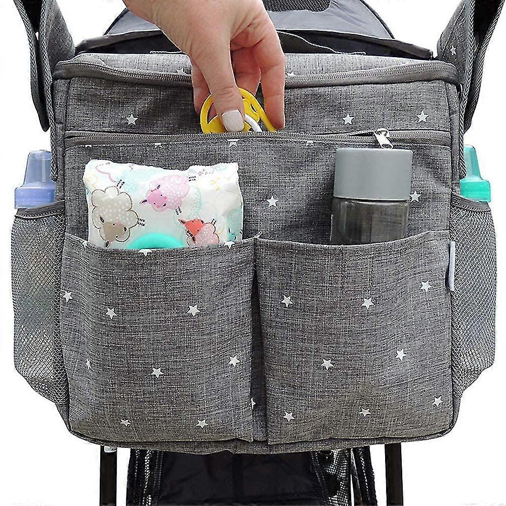 Stroller Organizer Diaper Bag With Cup Holders Universal Waterproof