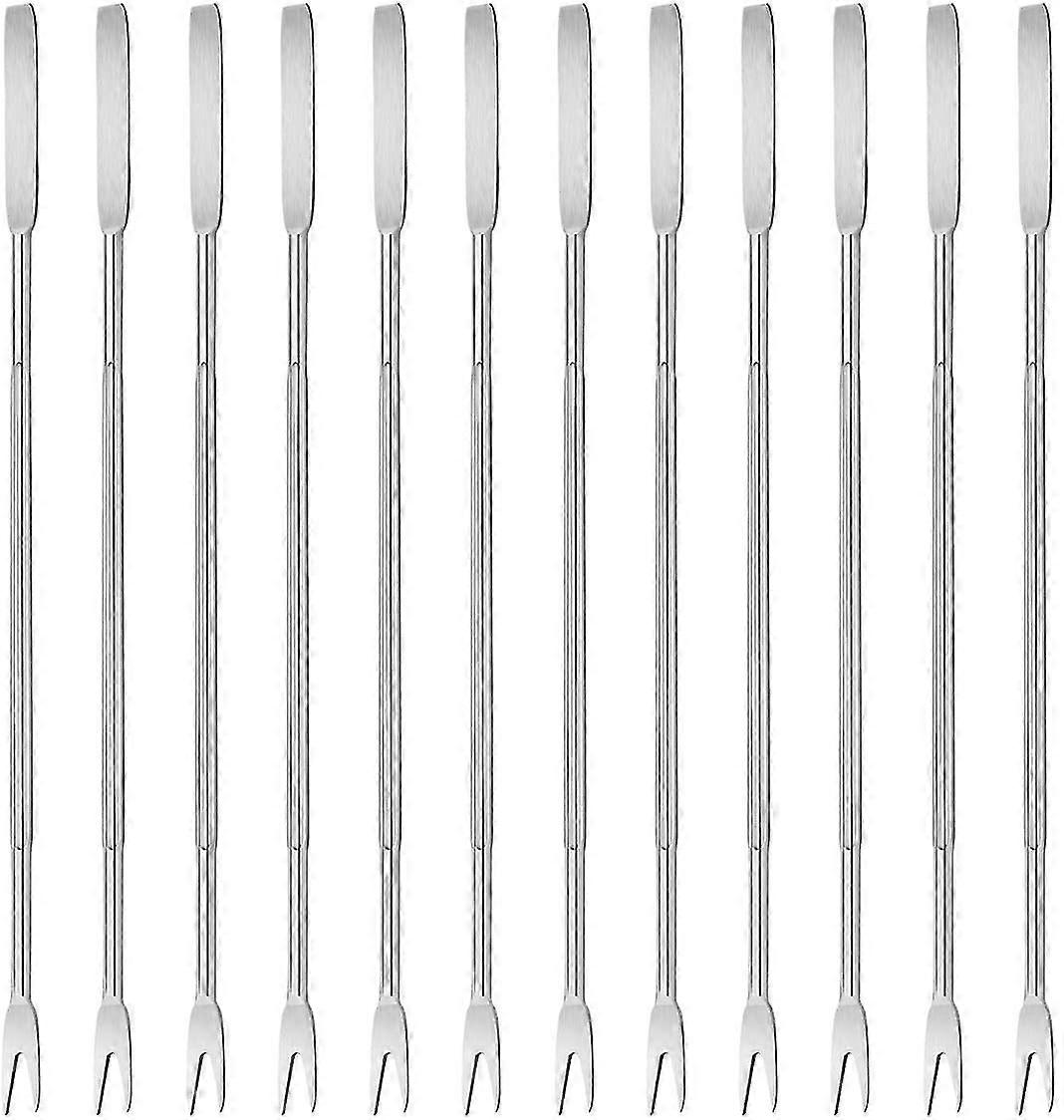 12pcs Seafood Cracker Stainless Steel Shellfish Crab Forks And Kitchen Nutcracker Tool