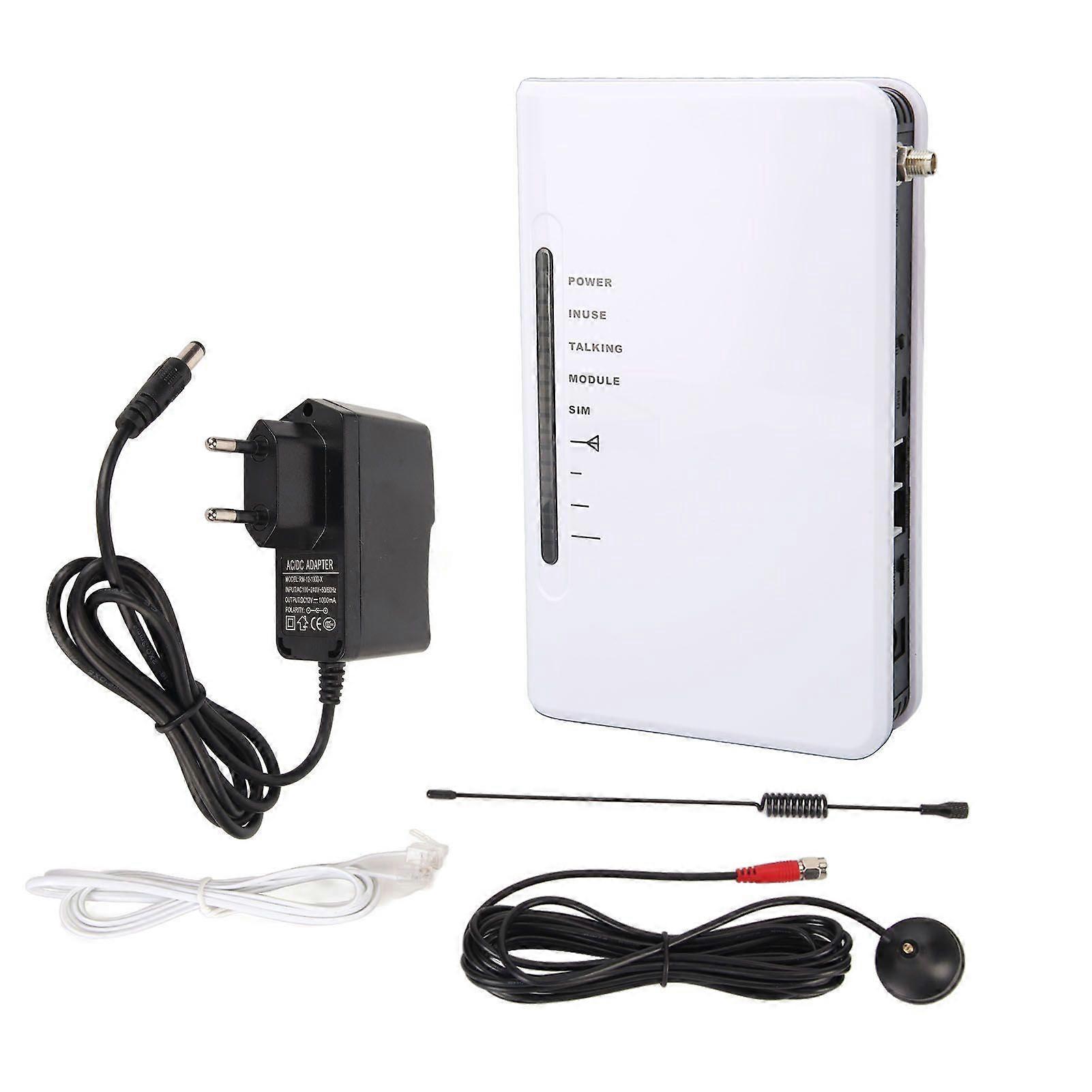 Fixed Wireless Terminal Quad Band 4G GSM Supported Antipodal Signal GSM Desktop Caller for Office Store 100240V EU Plug