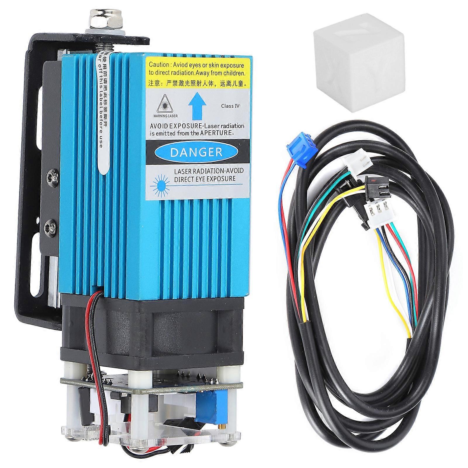 Laser Head DIY Carving Fixed Focus Cutting Machine with Focusing Cube Slide Module 1 Meter Line for Photo Engraving