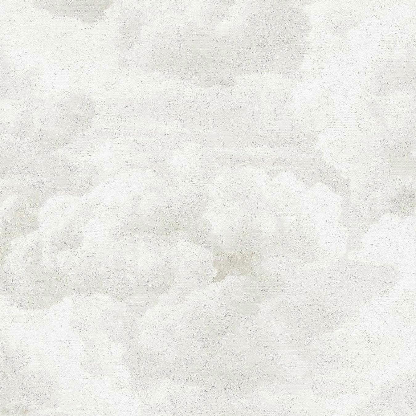 White Metropolis Cloud Effect Wallpaper