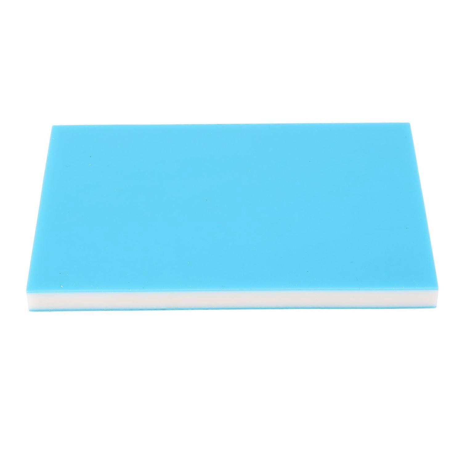 Soft Rubber Carving Block Blue White Blue Rectangular Making Block for Printmaking Crafts Stamping 1