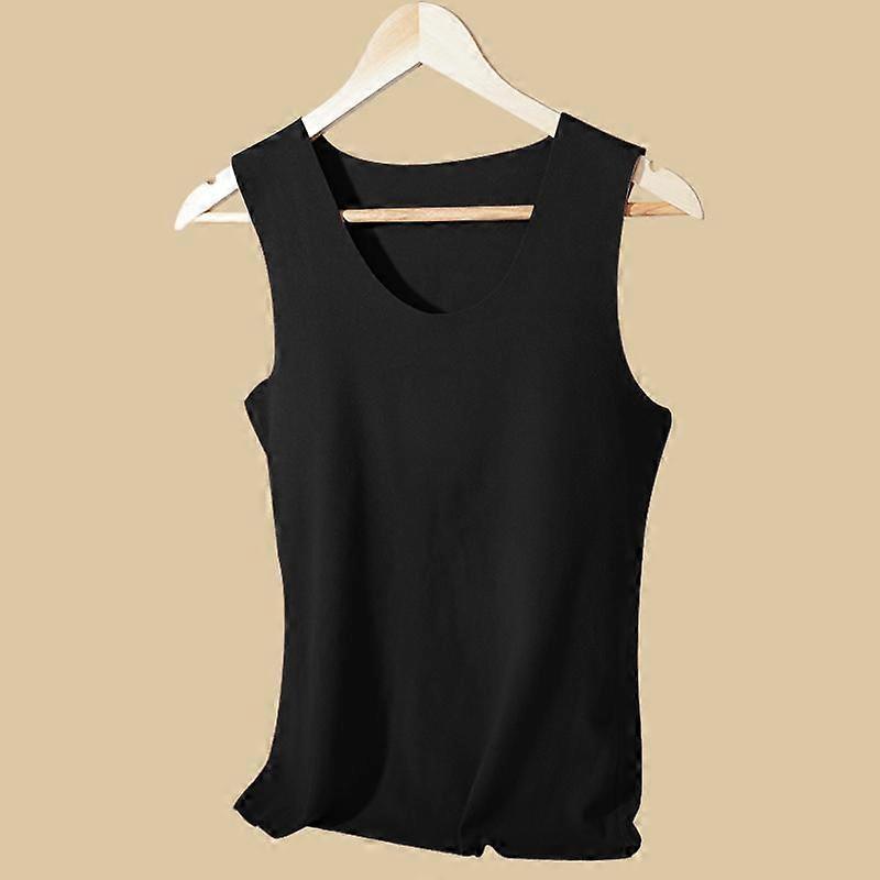 Women's Non-Trace Heated Thermal Vest Plush Thin Slim Fit Thermal Winter Shirt Vest