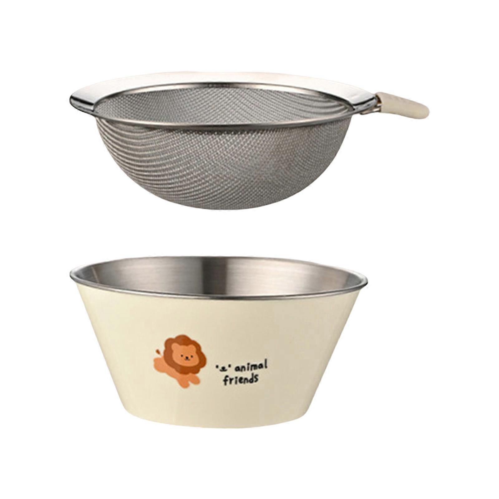 Vegetable Washing Basket Drain Colander Bowl Fine Mesh Drain Bowl Colander Strainer Basket for Rice Grape Fruit Salads