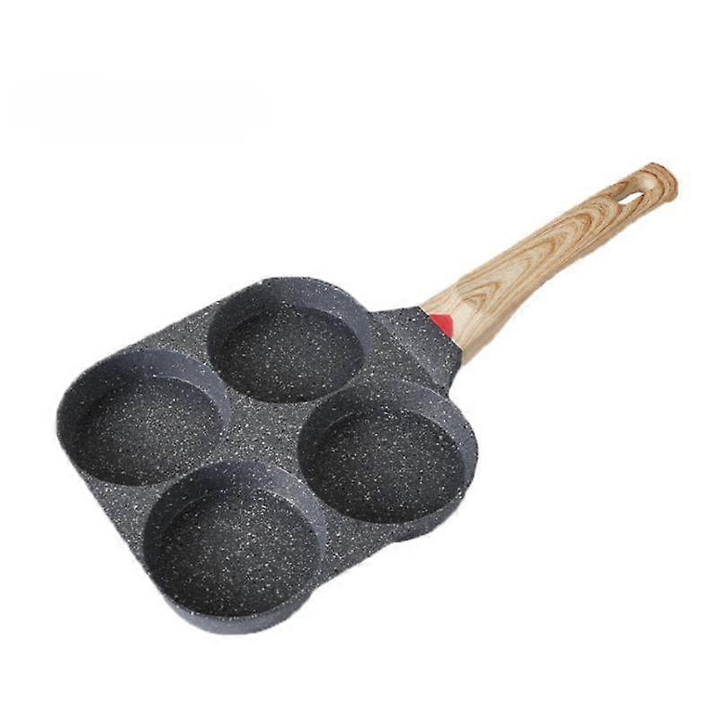 4-hole Omelet Pan Frying Pot Thickened Non-stick Egg Pancake Steak Cooking Pan Hamburg bread Breakfast Maker Induction cooker