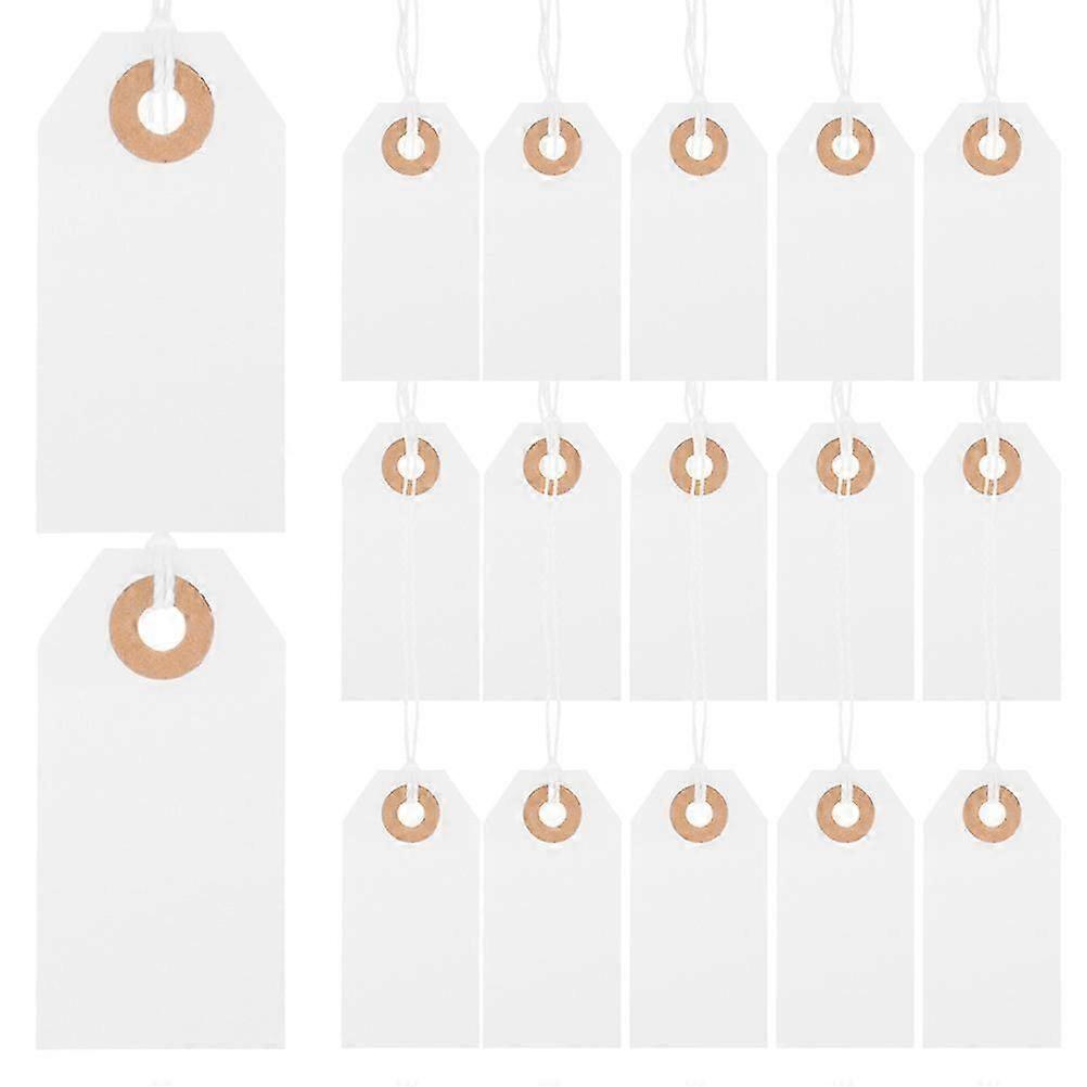 200Pcs Price Tags with String Jewelry Price Tags Blank Price Tags Clothing Price Tags