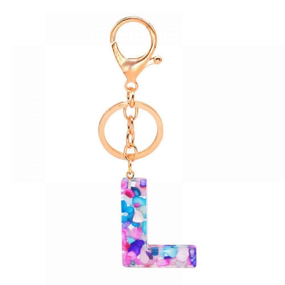 1PCS Keychain Multicolor Letter A - Z Initial Letter Resin Keychain , Accessories Cute Premium Bag Charm