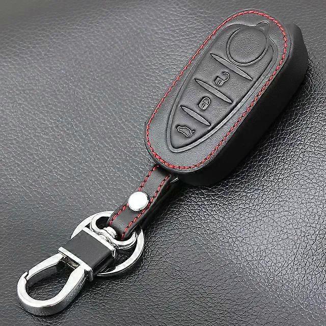 3 Buttons Genuine Leather Flip Auto Key Case Fob Cover For Alfa Romeo Mito Giulietta 159 Gta Folding Keys keychain MXP