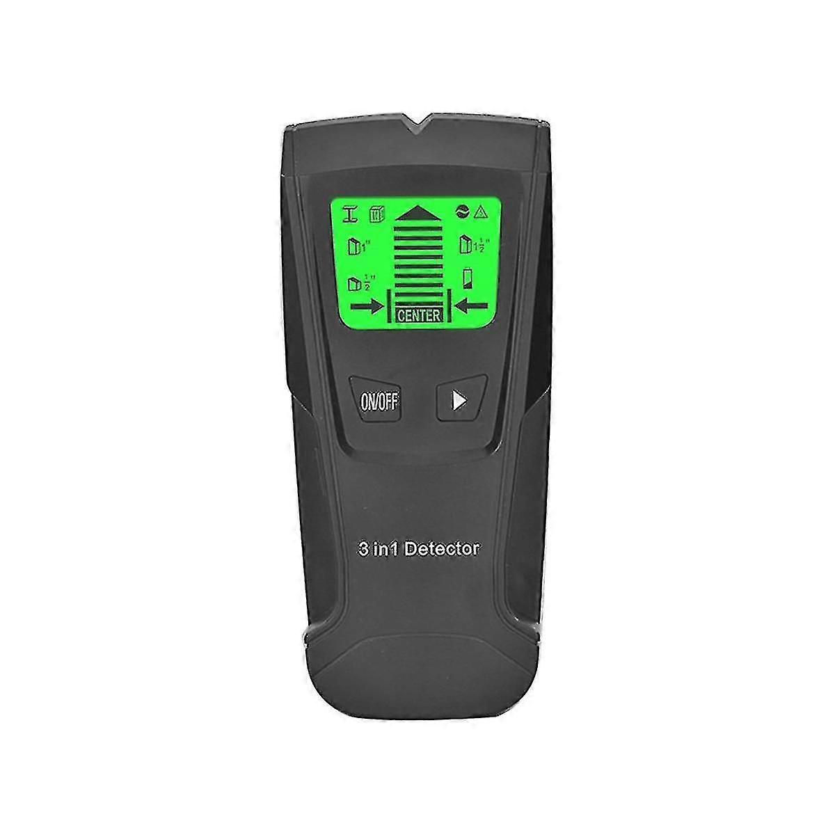 Vægmetaldetektor Elektronisk Træstolpefinder Trådscanner LCD-display TH210 Sort