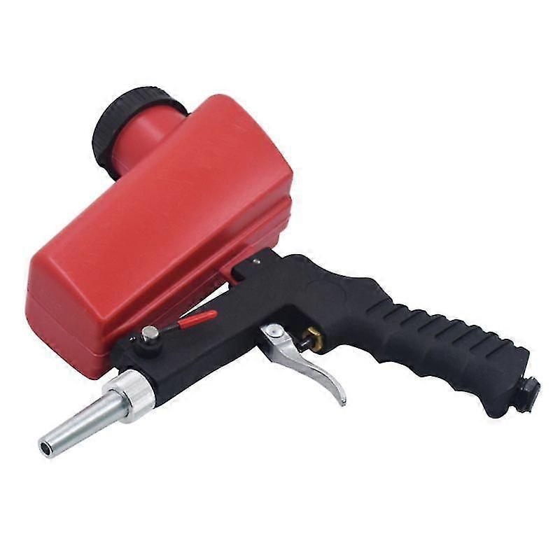 1Set Portable Gravity Air Pneumatic Sandblasting Gun Adjustable Pistol Machine S