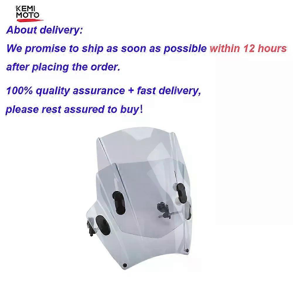 Motorcycle Windscreen Windshield Universal Motorbikes Deflector Adjustable compatible forMT09 MT07 R1 R3 CBR600RR CB1000R Z650 Z750 Z800 MAXP