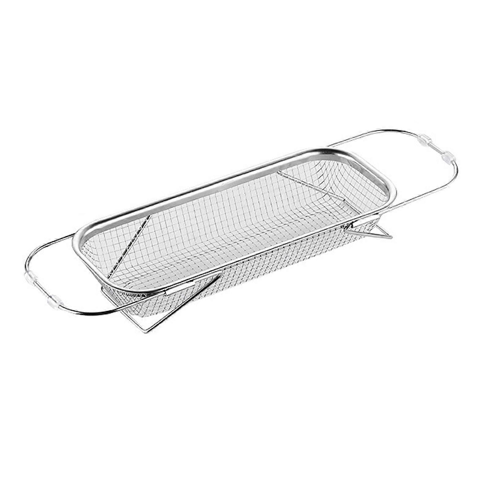 over The Sink Colander Fruits and Vegetables Drain Basket for Drying Placing 31x12.5x6.5cm