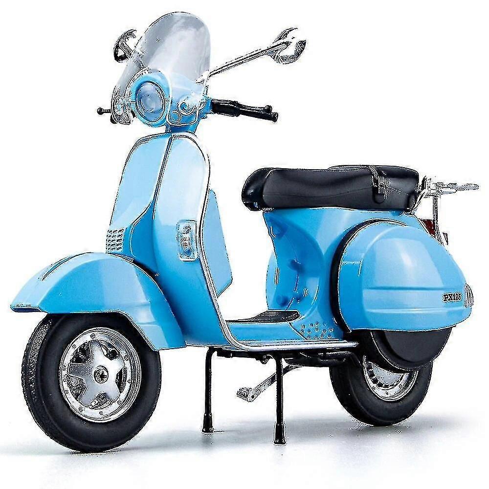 Diecast Metal Μοτοσικλέτα Μοντέλο 1:10 Κλίμακα Vespa 125 Εκπαιδευτική Συλλογή Δώρο Παιδί Ήχος &; Φως Ρωμαϊκές διακοπές Κλασική - Q40