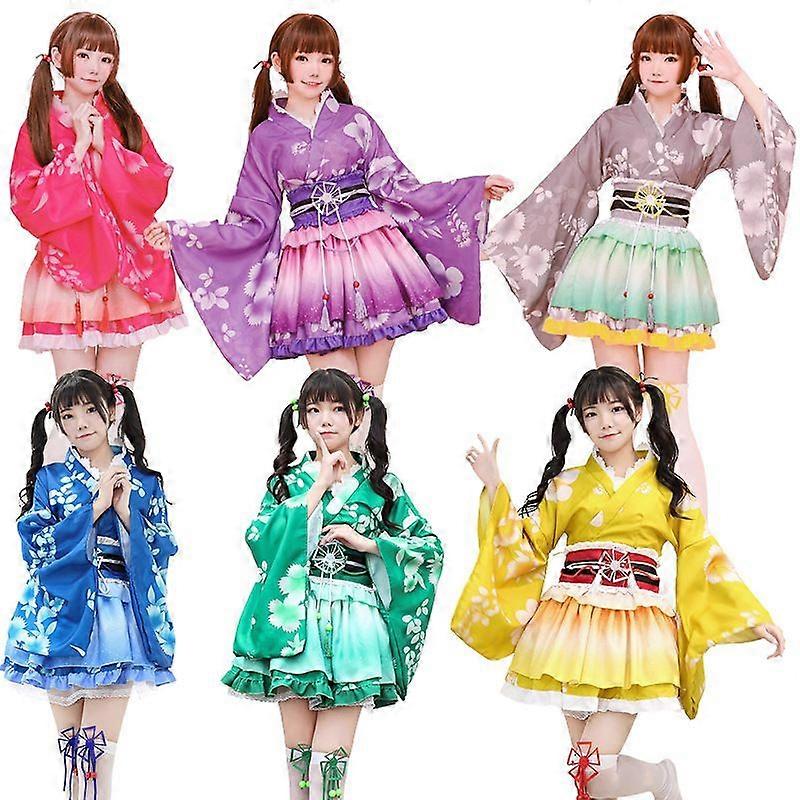 Daily School Idol Project Multi Character Stage Performance Costume LoveLive ! Robe séparée bouffante kimono revisitée