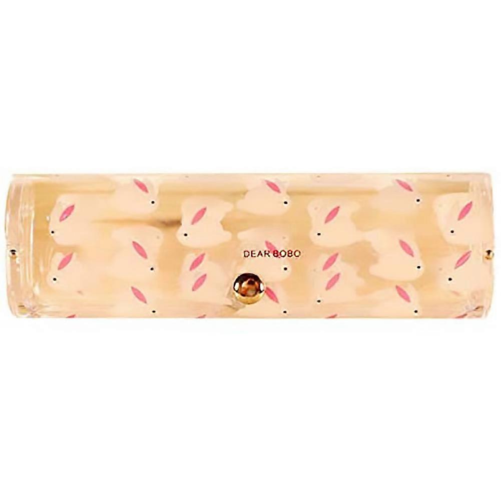 Transparent Glasses Case With Soft Interior Protector Universal Fit For Most Eyeglasses And Sunglasses Slim Holder
