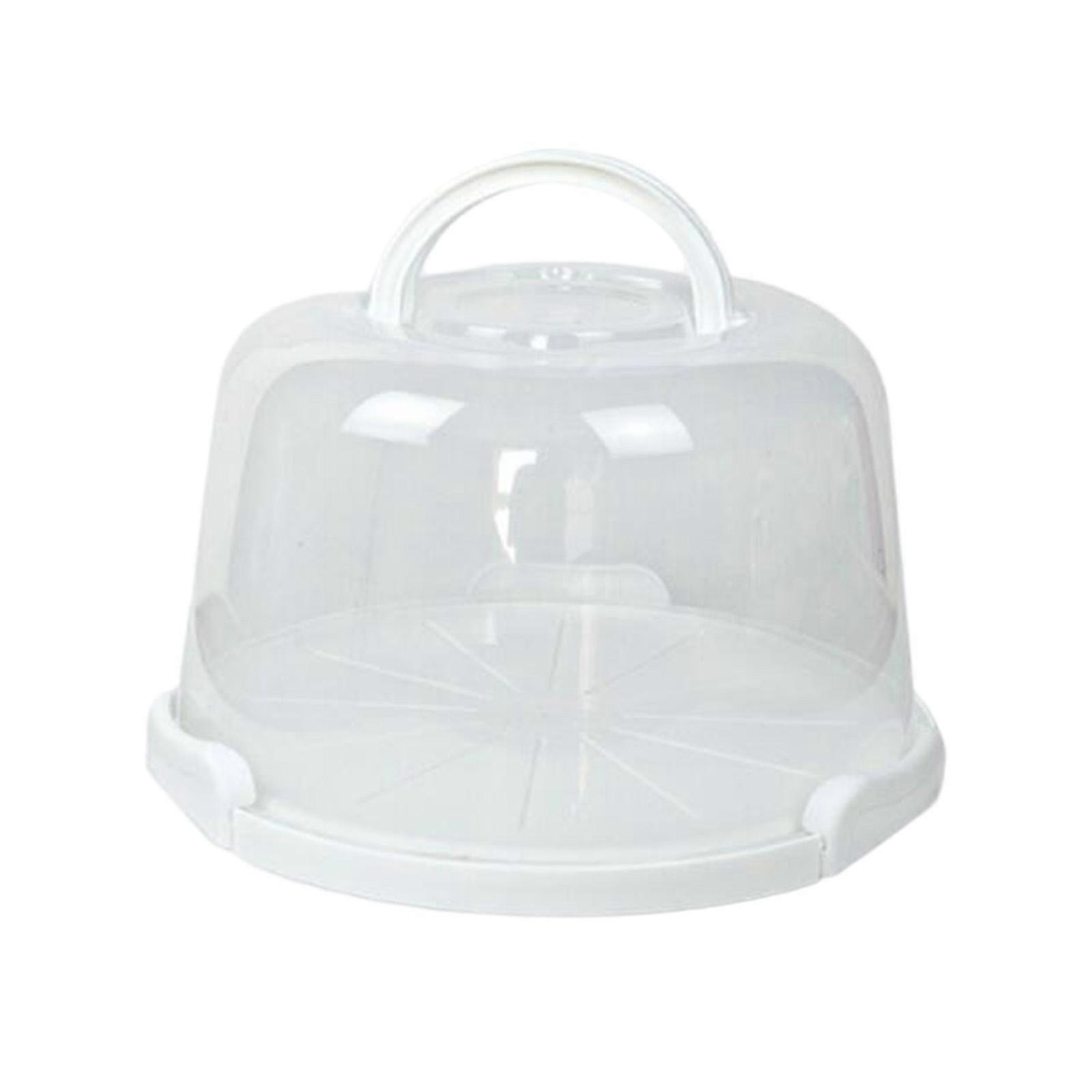10 inch Cake Carrier with Lid Cupcake Container Clear Portable Cake Box Serving