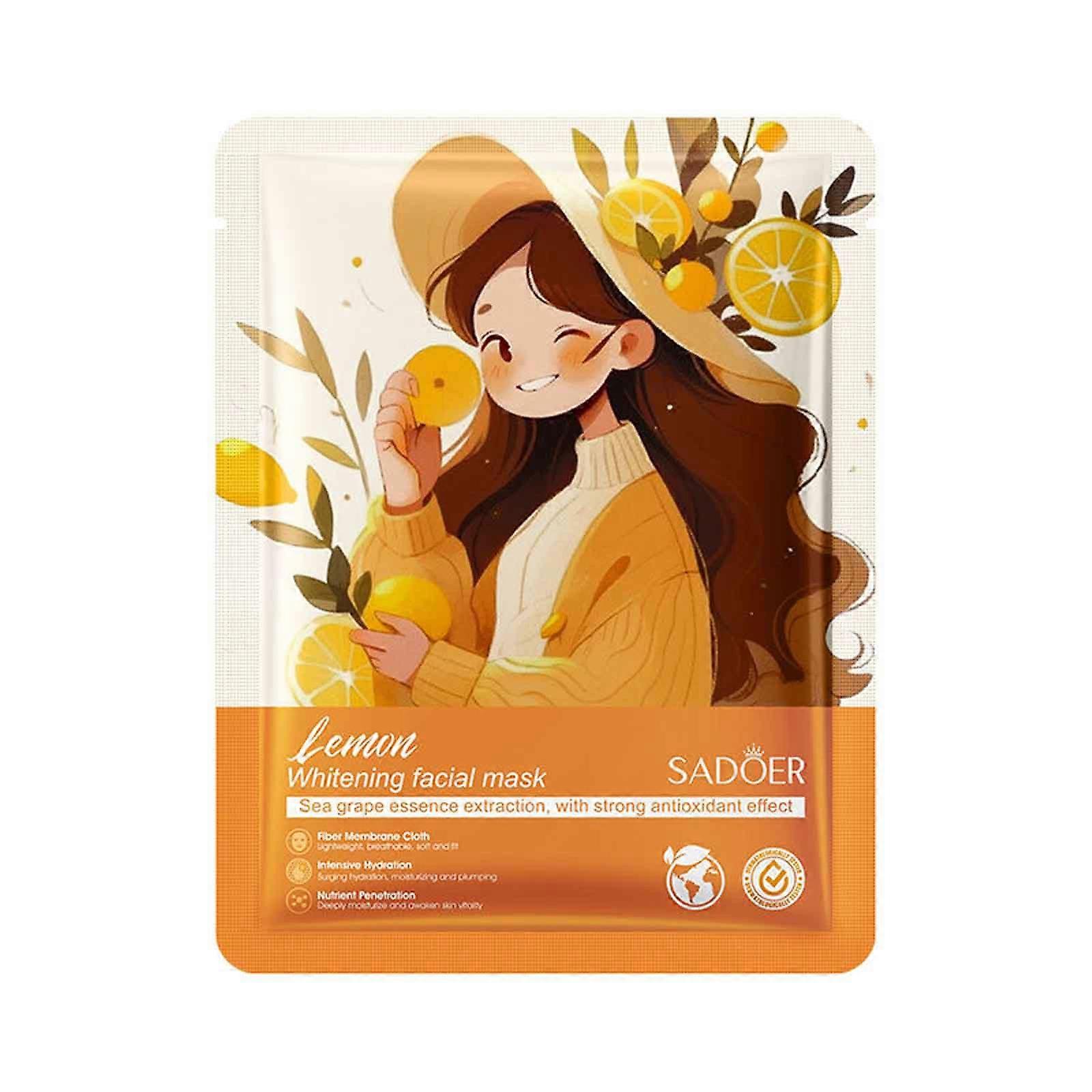 Face Mask Lemon Whitening Facial Mask Hydrating Nourishing And Firming For Glowing 25ml