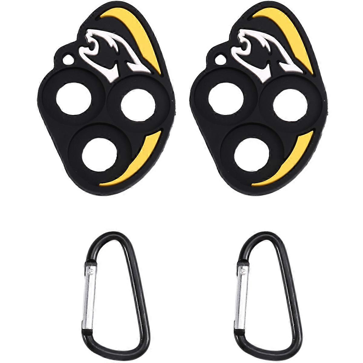 2pc Cue Joint Protector Holder Portable Protective Cue Tips Holder Hold Tool 3Hole Storage Clip for Pool Table Training