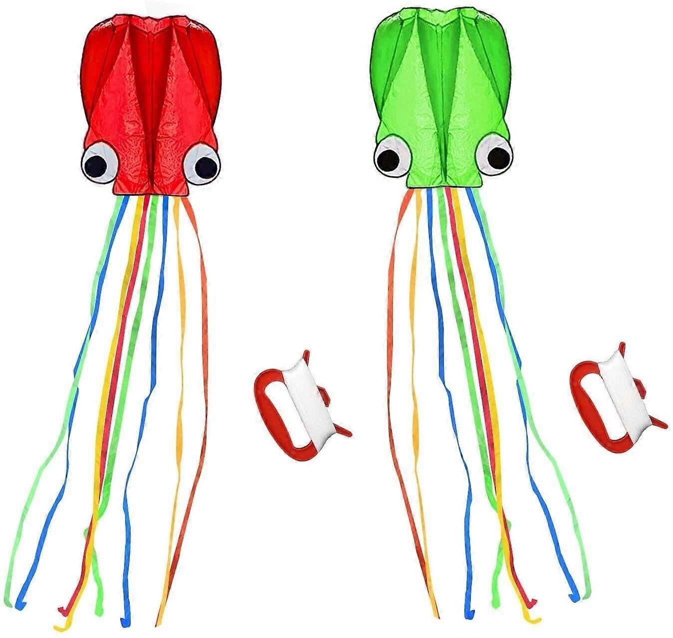 Octopus Kites Large Size Long Tail Easy Flyer Beach Kite For Kids And Adults