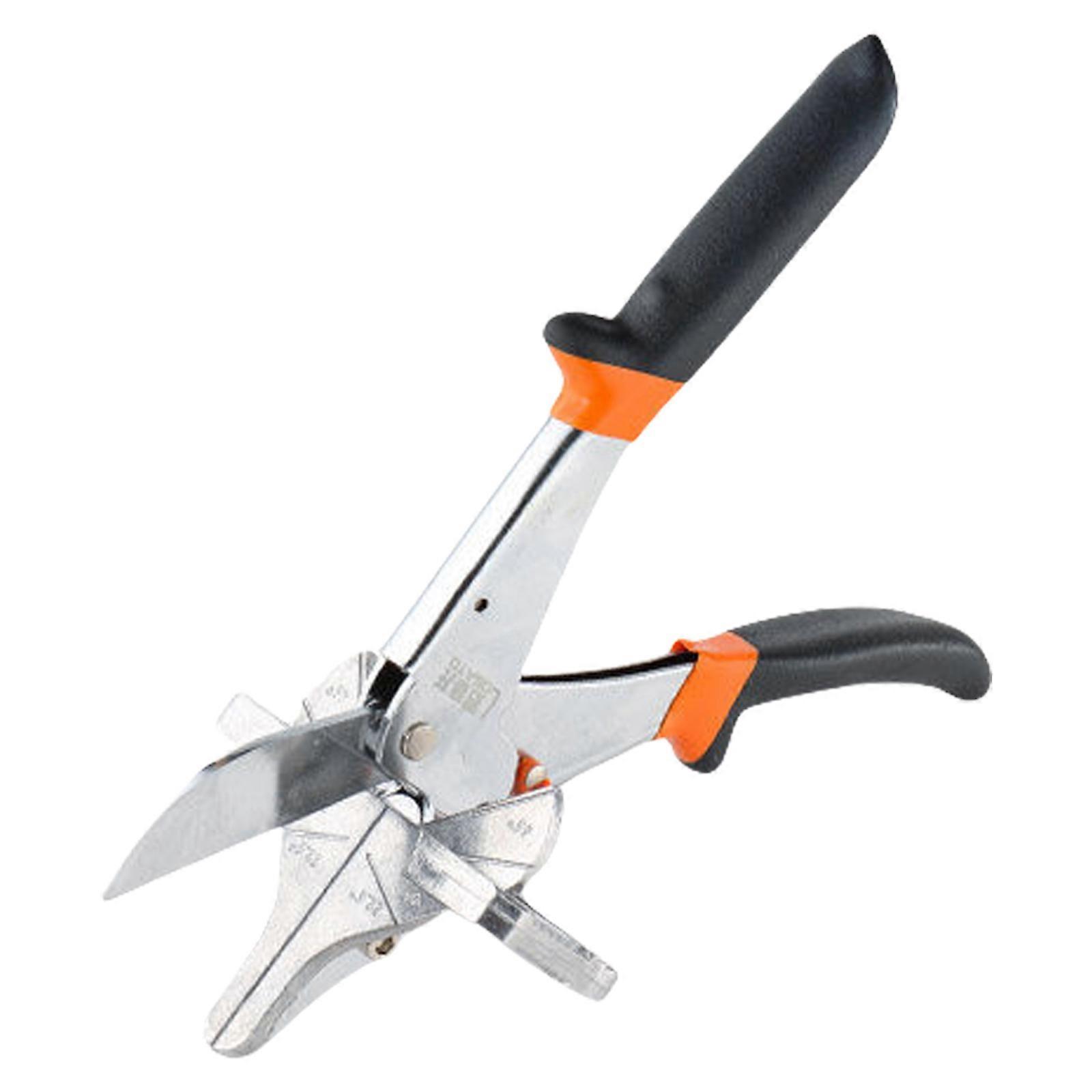 Açı Gönye Makas Kesici, Kalıplama Açısal Trim Kesici, Ayarlanabilir 45-135 Derece Emniyet Kilidi El Kesme Aleti ile