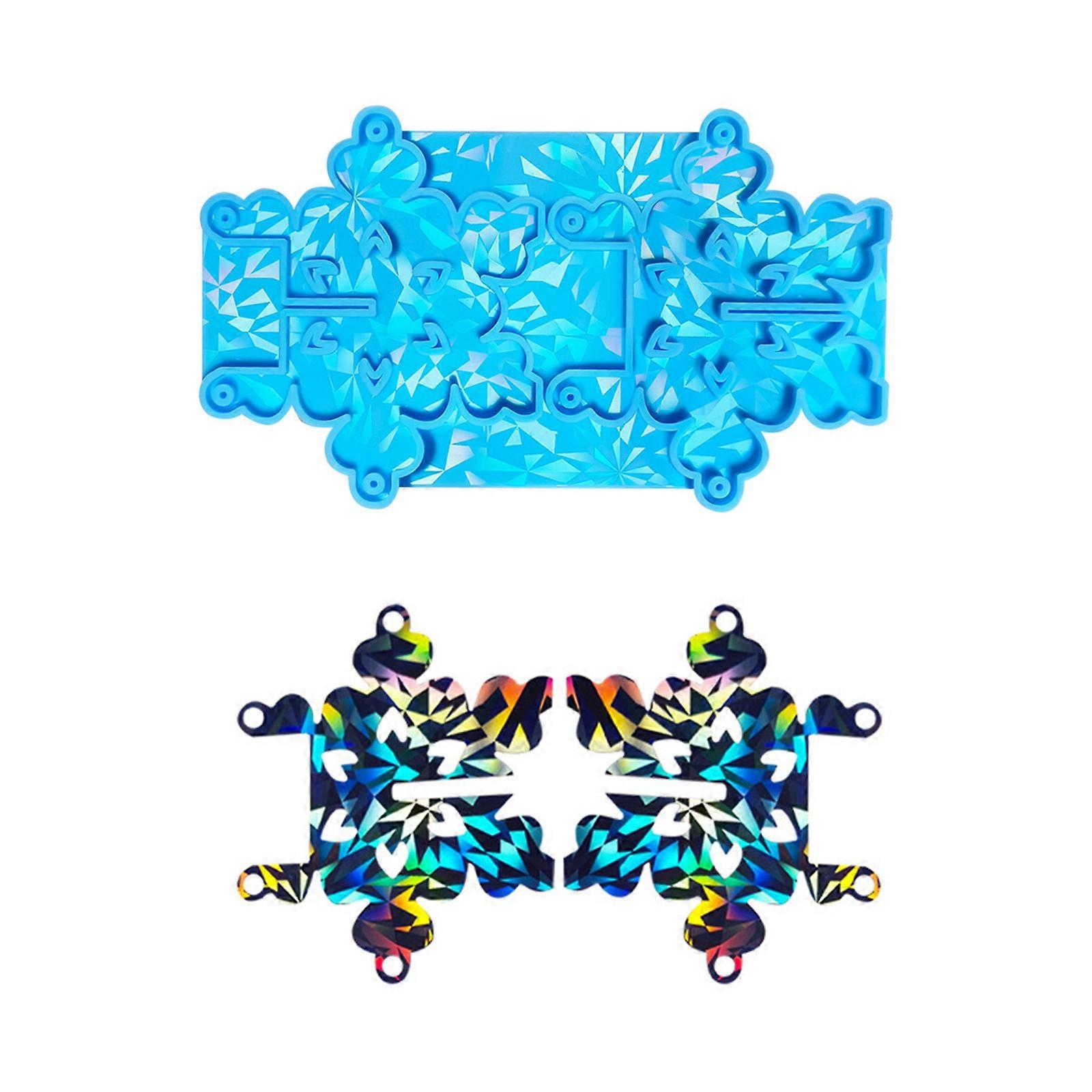 Handcraft Snowflake Candle Decor Moulds Flexible Mold for Making Unique Snowflake Shape Candle Holders Candlestick Mold