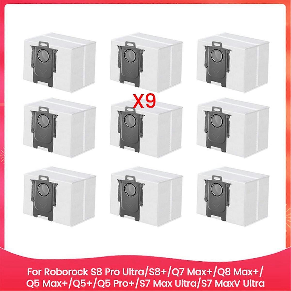 9 stk. støvpose til S8 Pro Ultra/S8+/Max+/Q8 Max+/Q5 Max+/Q5+/Q5 Pro+/S7 Max Ultra/S7 MaxV Ultra reservedele