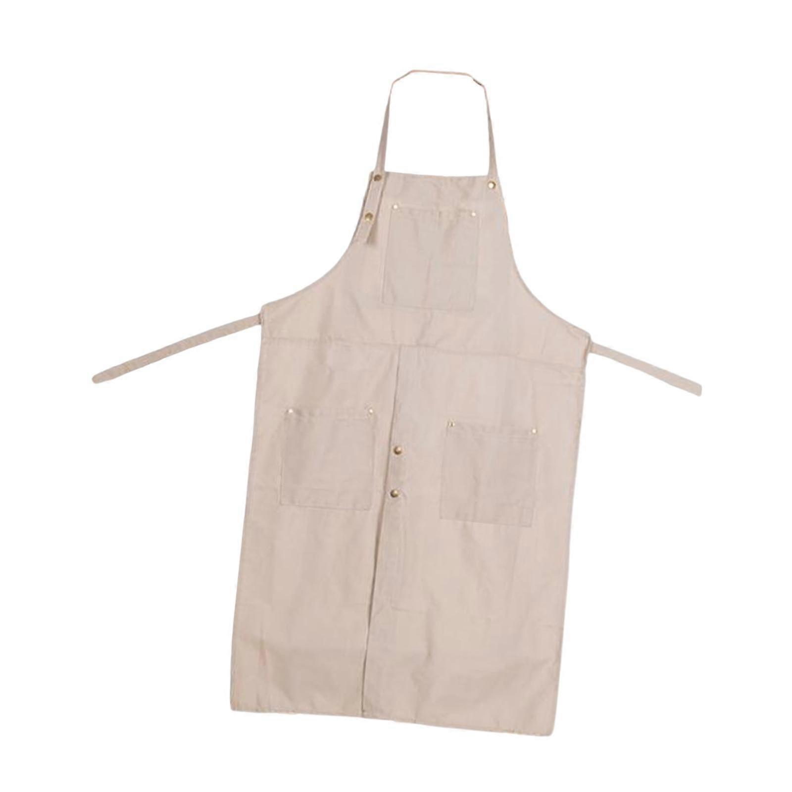 Pottery Apron with Pockets Adjustable Strap Lightweight Split Leg Clay Apron