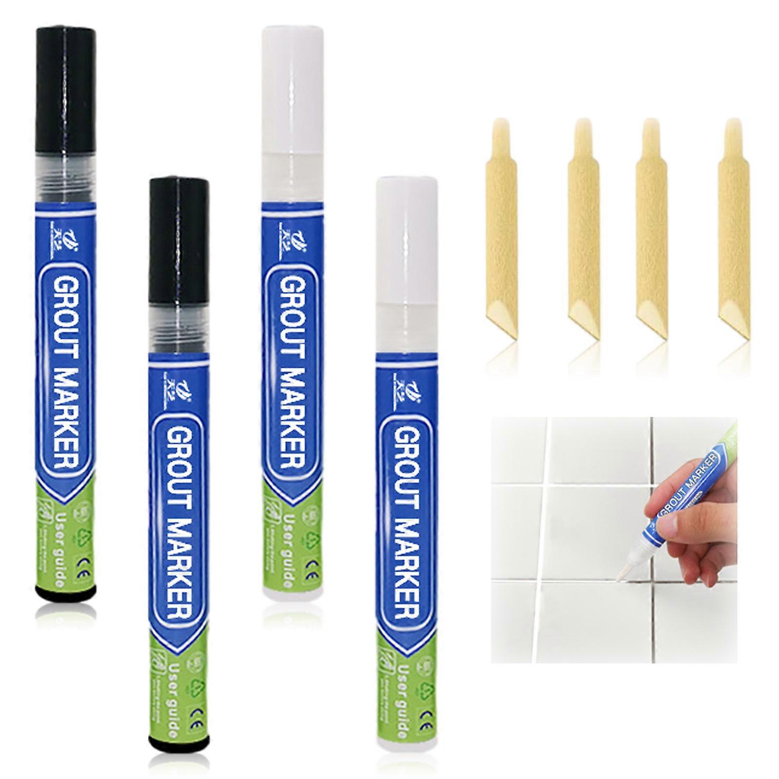 Grout Tile Pen, Long Lasting Ink with Non-Toxic Water-Based Ink, Protective Barrier for Wide Applications on Tile Wall Floor