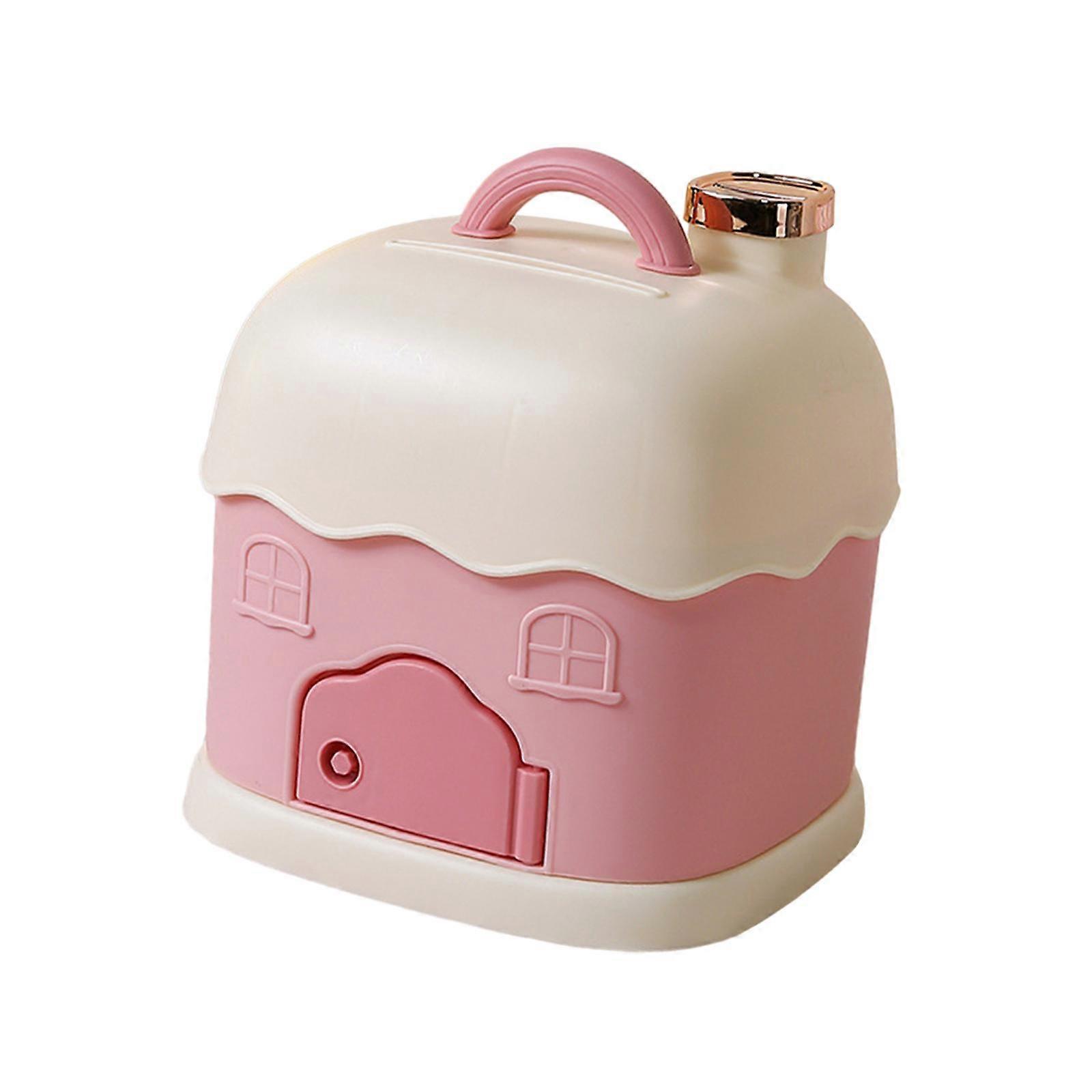 Kids Money Bank Money Saving Box Large Storage Portable Easy Access with Two