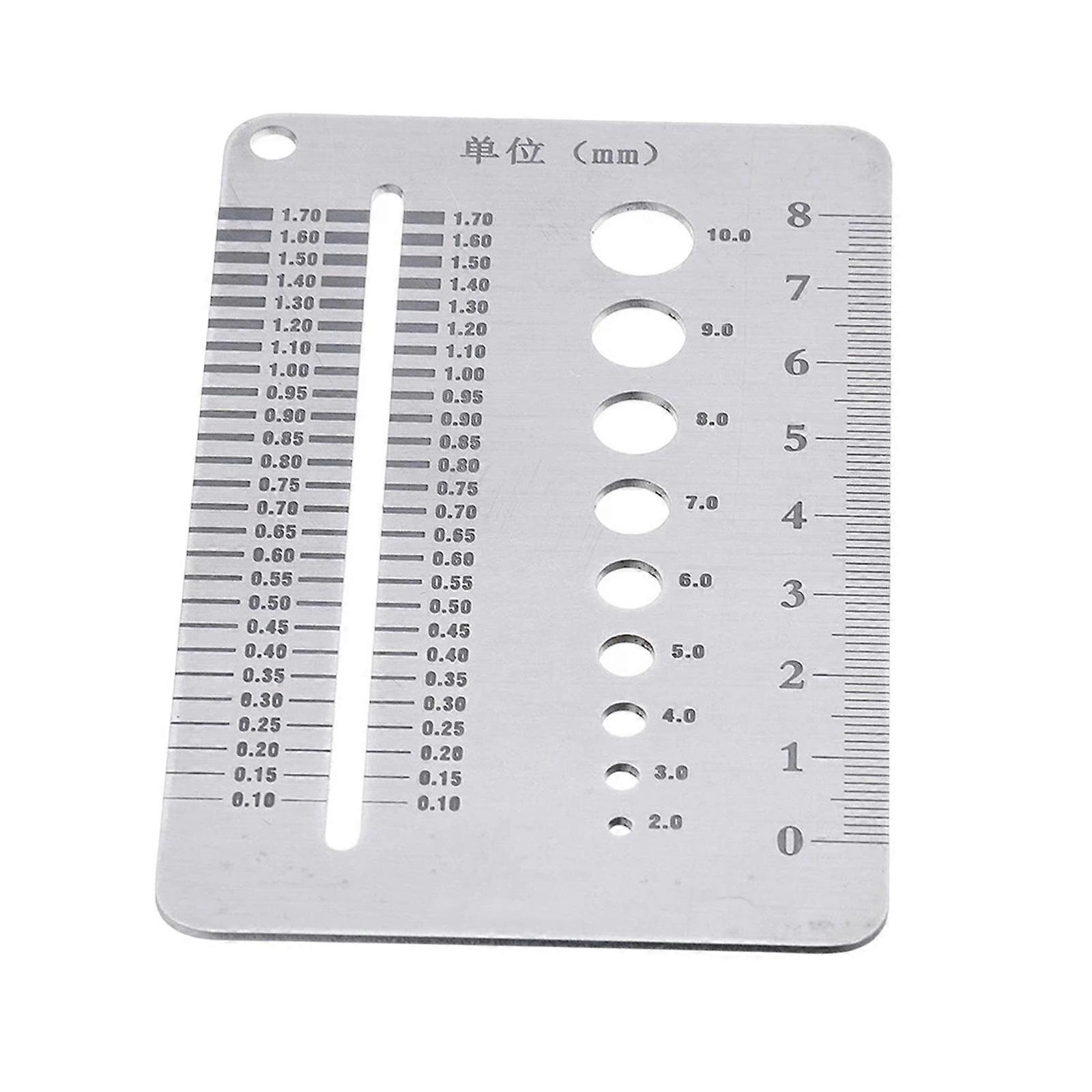 Nut Screw Gauge Size Plate Diameter Measuring