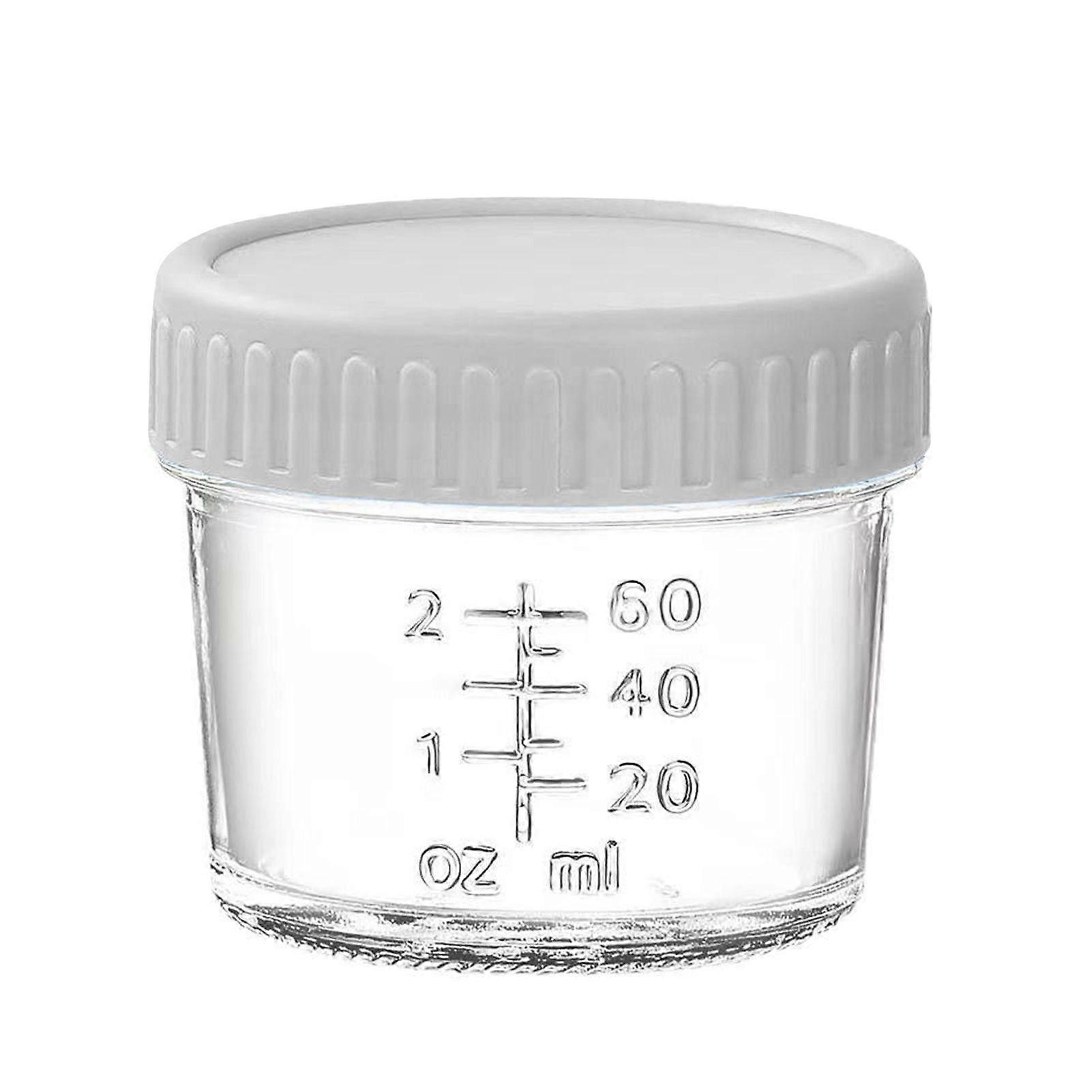 Glass Salad Dressing Container Leakproof 2 Oz Small Condiment Cups for Lunch Box Dipping Sauce with Lids Reusable Jam Bottle Housewarming Gifts