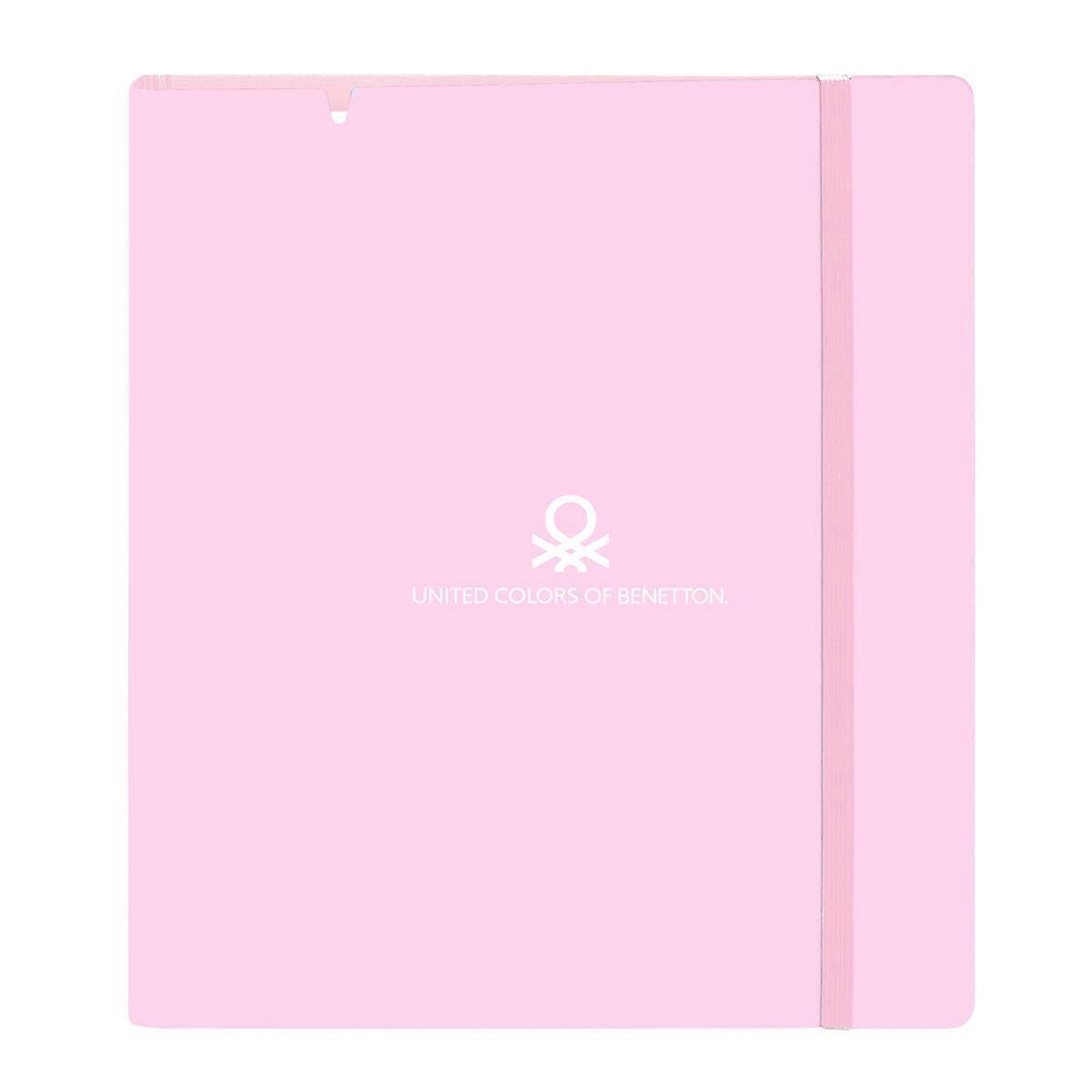 Ring binder Benetton Unique Pink Turquoise 27 X 32 X 4 cm