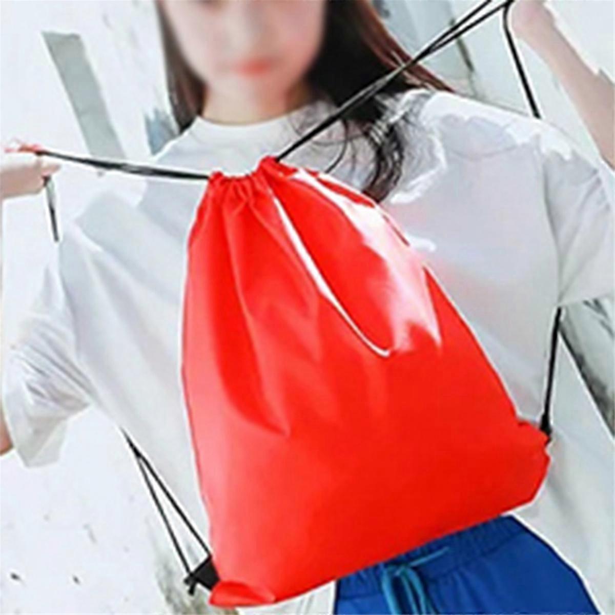 Drawstring Backpack Suitable for Gym, Travel Red