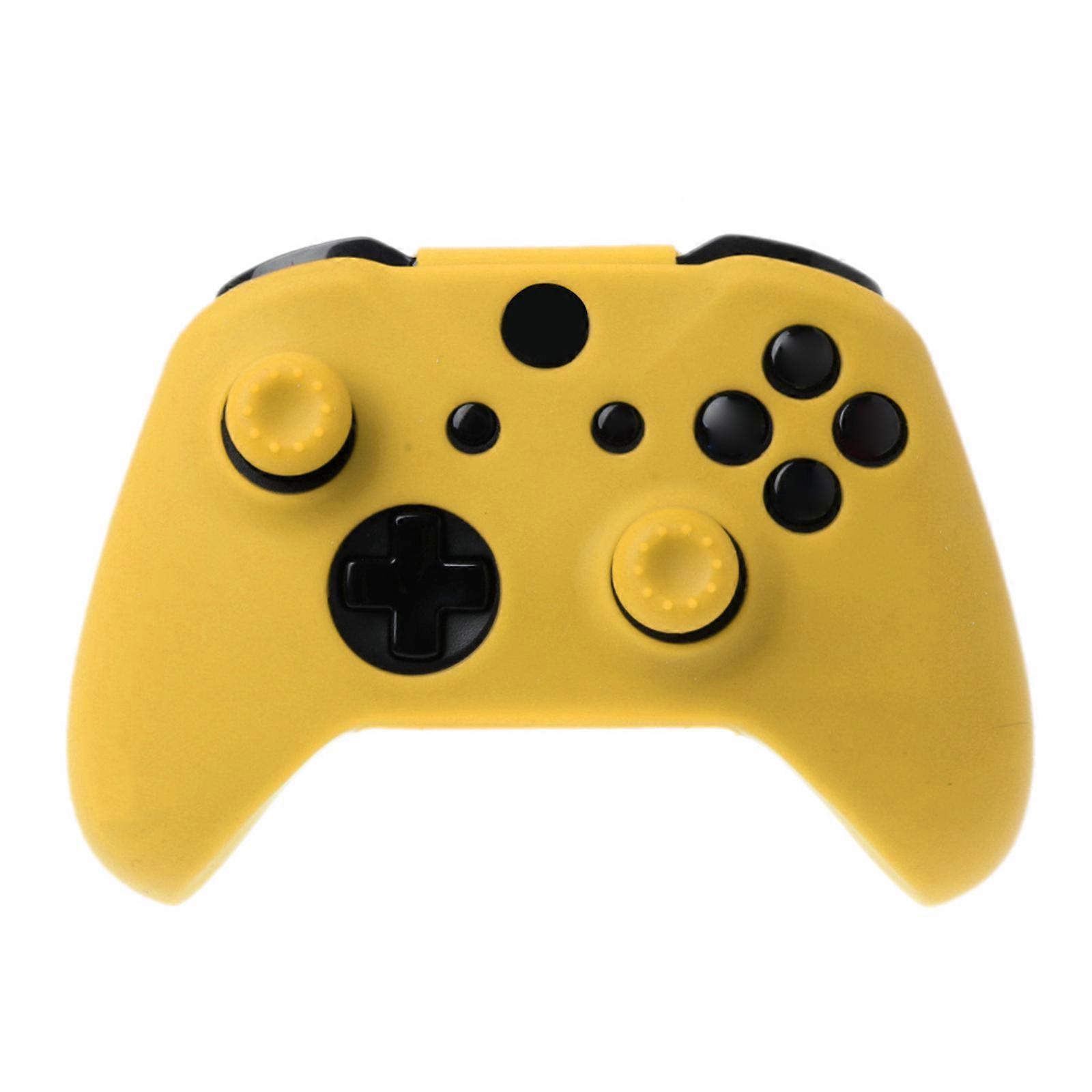 Anti-Slip Soft Silicone for Case Skin Protective Cover Thumb Grips Cap Housing for Shell for XB One Gamepad Controller Yellow