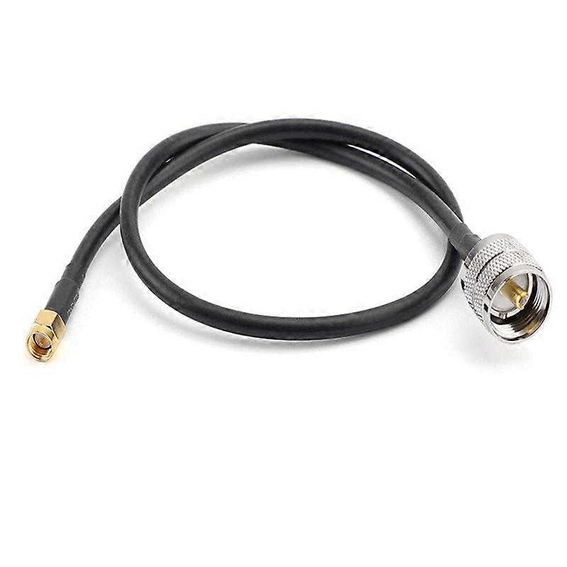 1Pcs RG58 Cable UHF SO239 Female to SMA Male Connector RF Coaxial Straight Extension Cord