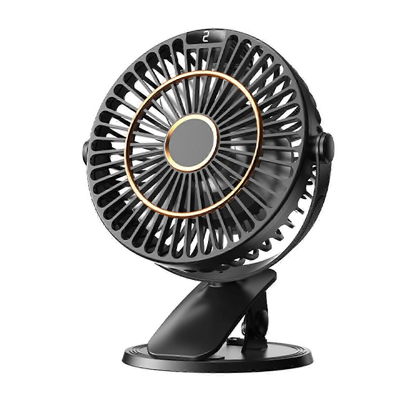 Digital display clamp fan
