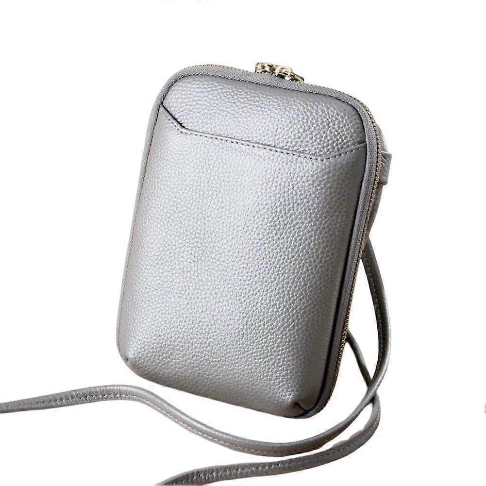 حقيبة هاتف خليوي من جلد PU للنساء بتصميم سعة كبيرة مناسبة للسفر