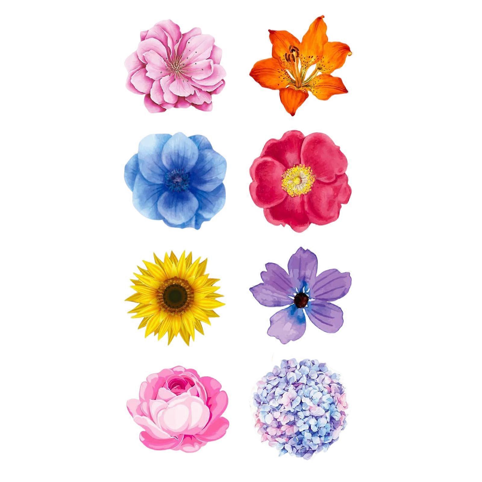 500Pieces Flower Shaped Sticker Wrapping Labels Flower Seal Sticker for Seal Envelope Scrapbooking Notebook Wrapping