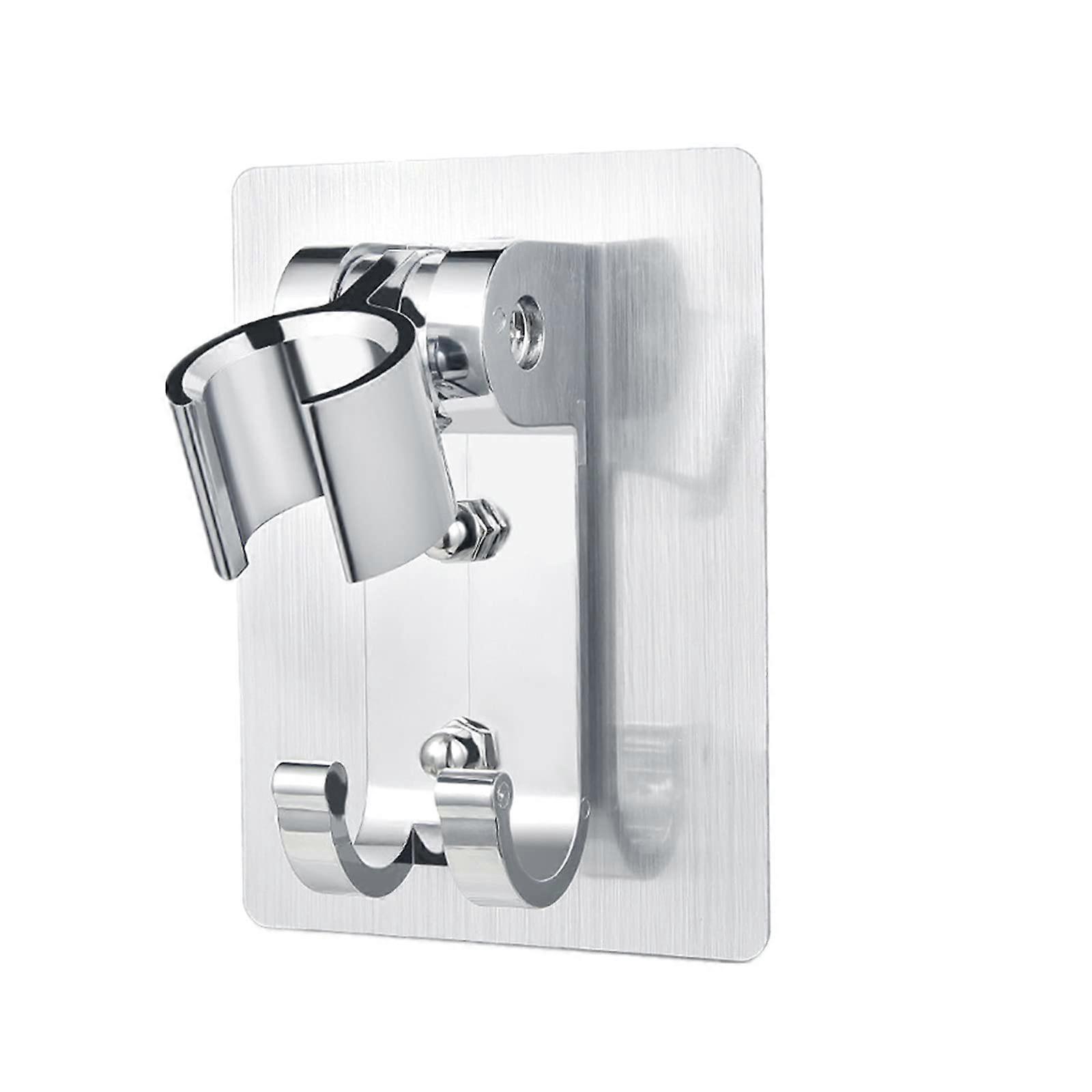 Strong Adhesive Adjustable Shower Head Holder Bracket for Wall Mount Bidet Spray, Universal Compatibility, Durable Design